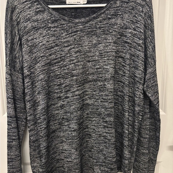 Rag and Bone Camden speckled grey long sleeve top size S - Picture 3 of 11